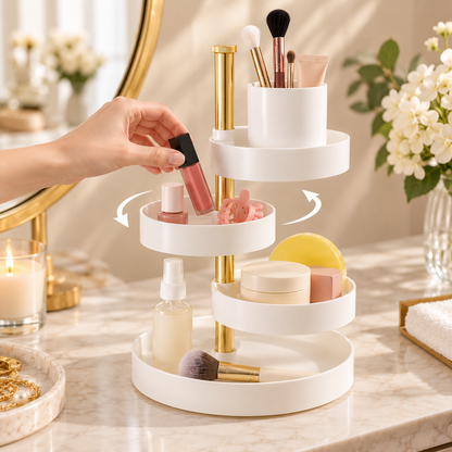 HANDYVARO® Tiered Vanity Tray Organizer