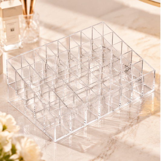 HANDYVARO® Clear Compartment Lipstick Organizer